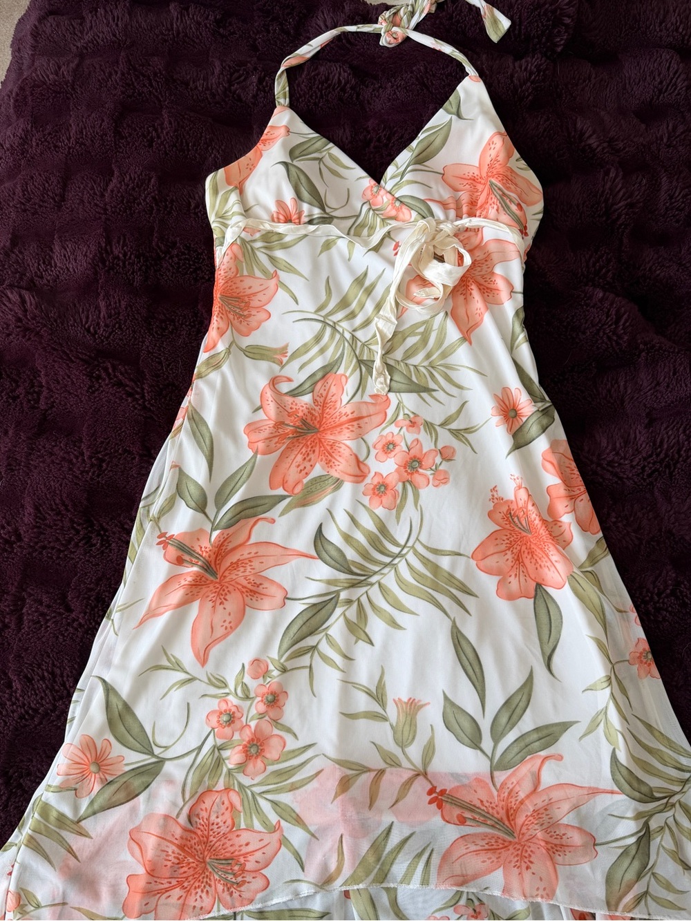 Vintage Mariposa halter dress
